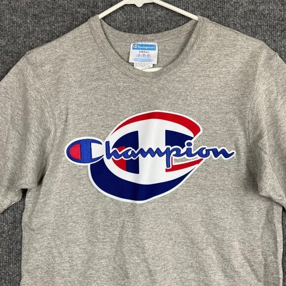 Champion Big‎ C Short Sleeve Heritage Logo T Shirt men Size S - Picture 2 of 7